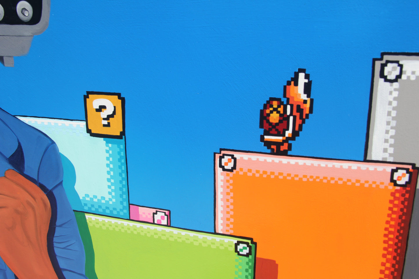 Fire Fist Mario 8-bit
