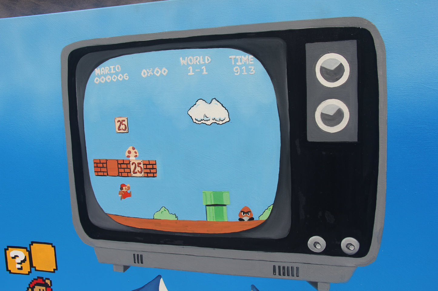 Fire Fist Mario 8-bit