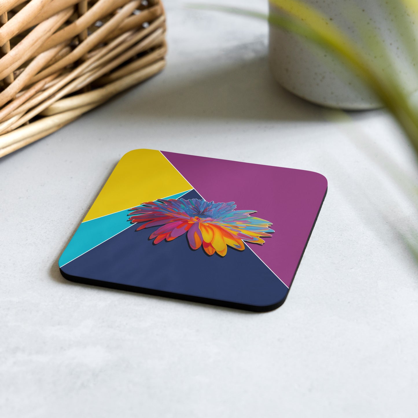 Colorburst Sunflower Coaster