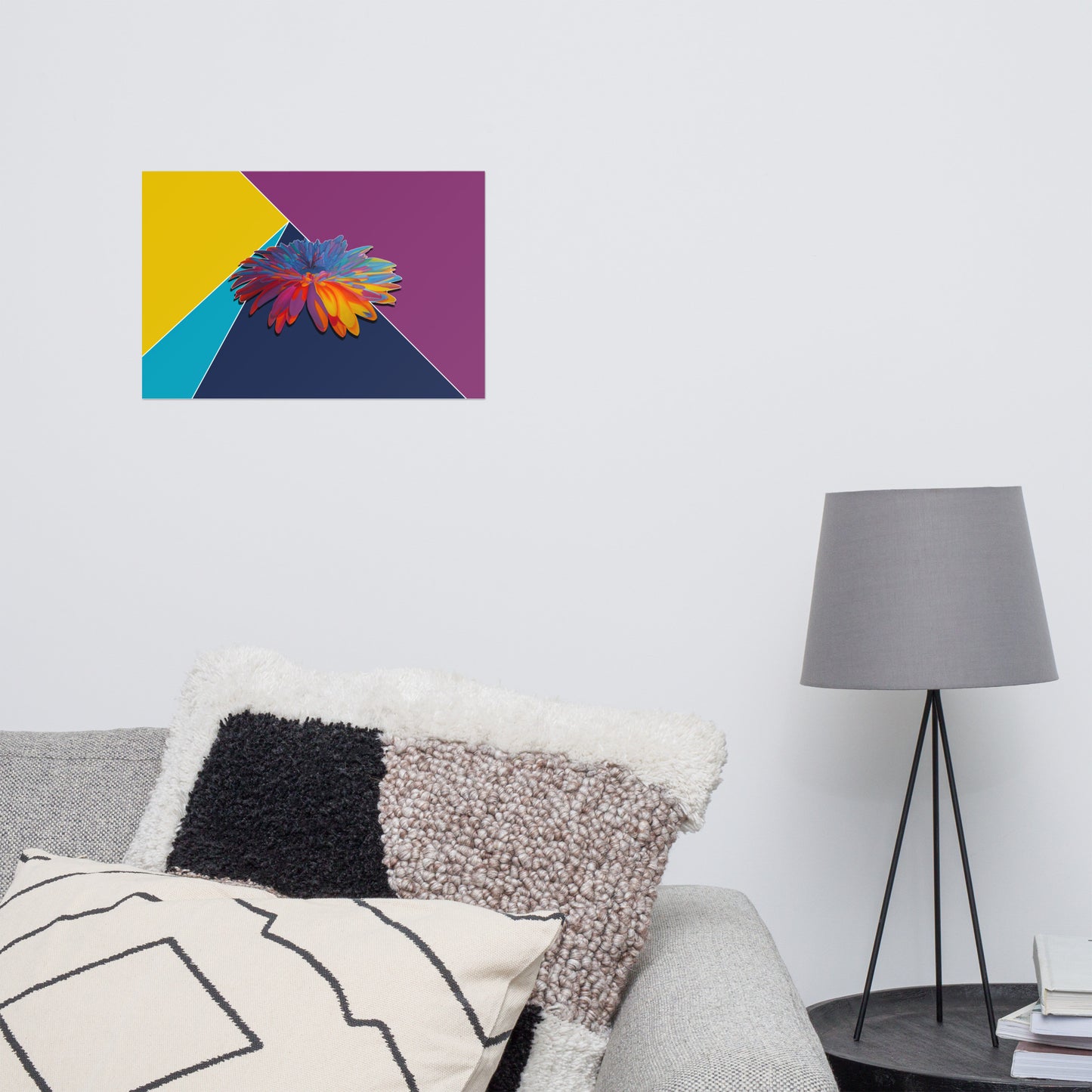 Colorburst Sunflower Poster