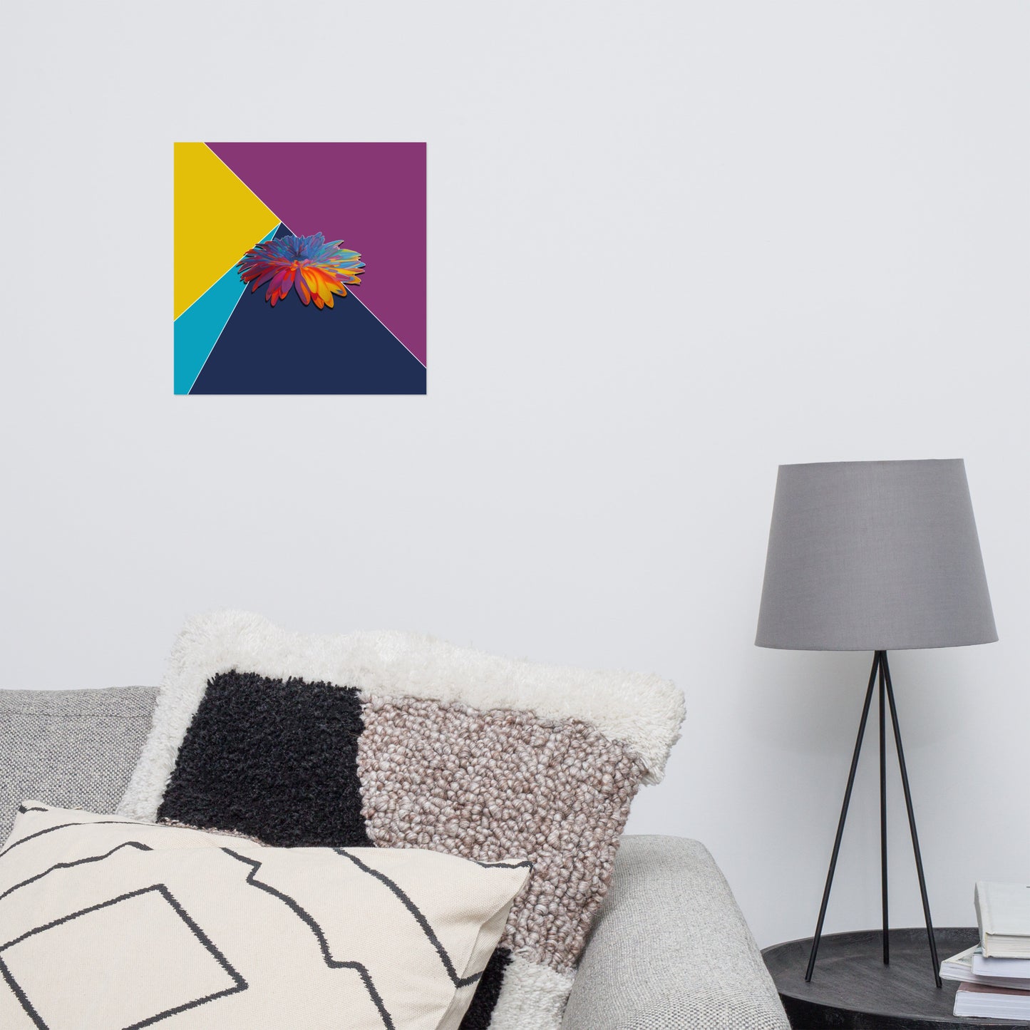 Colorburst Sunflower Poster