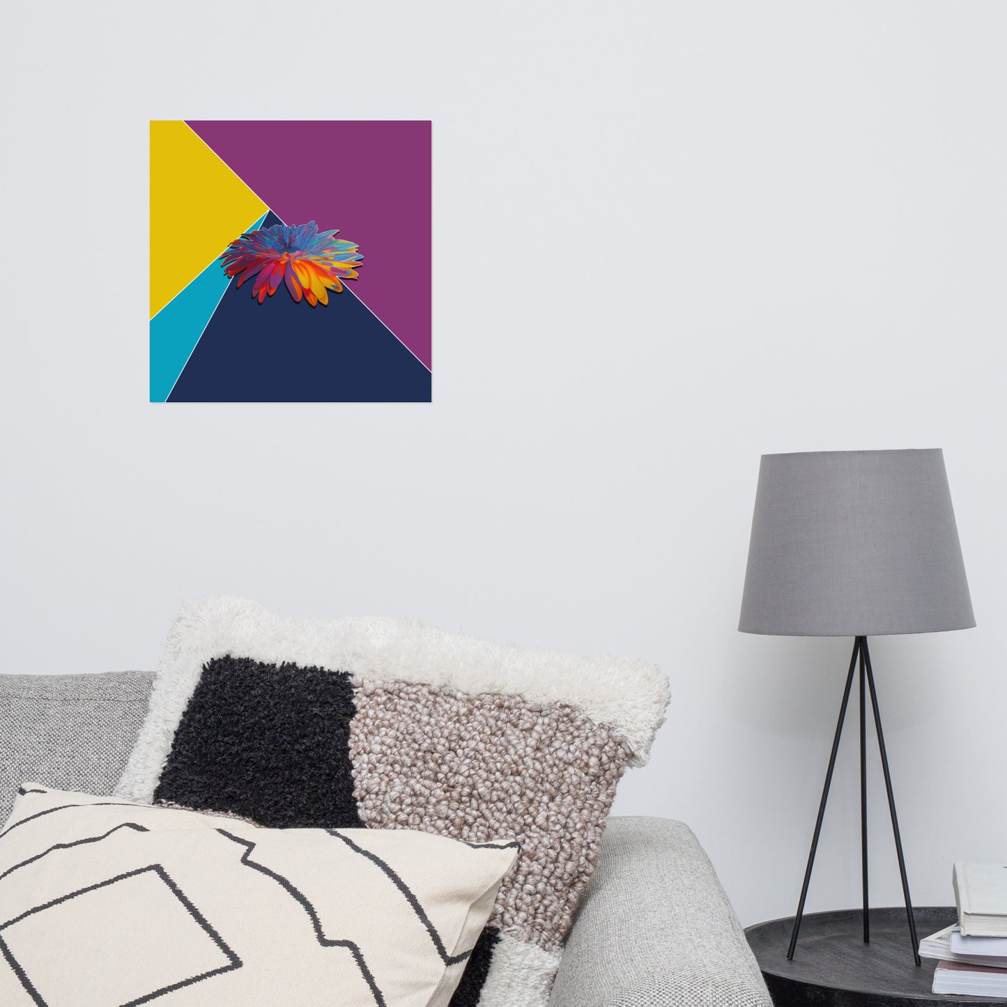 Colorburst Sunflower Poster