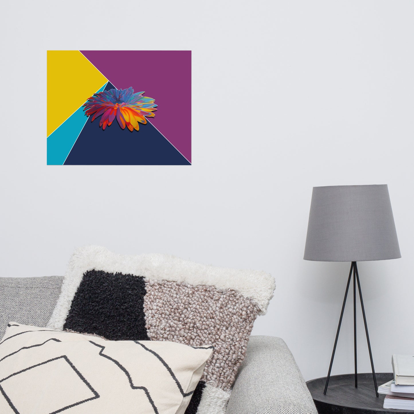 Colorburst Sunflower Poster