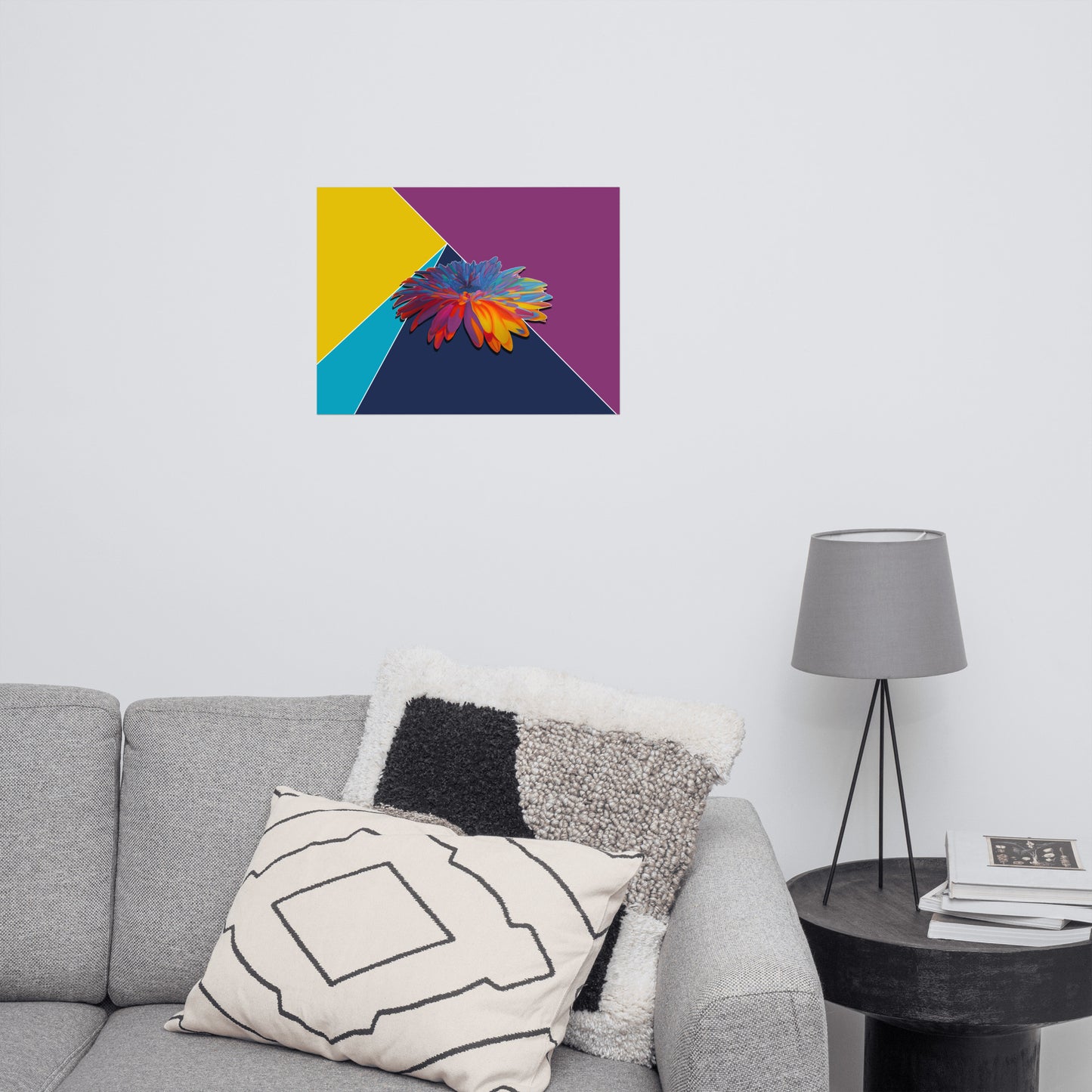 Colorburst Sunflower Poster