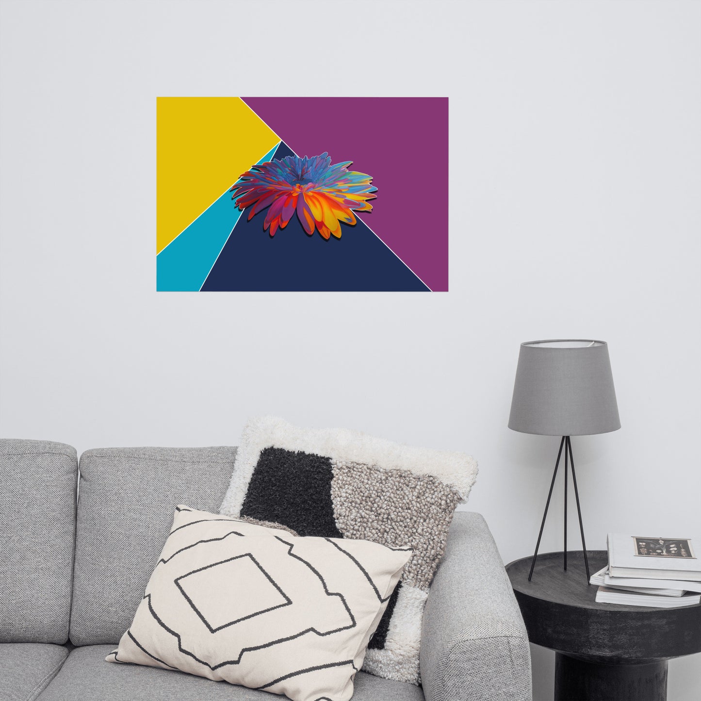 Colorburst Sunflower Poster