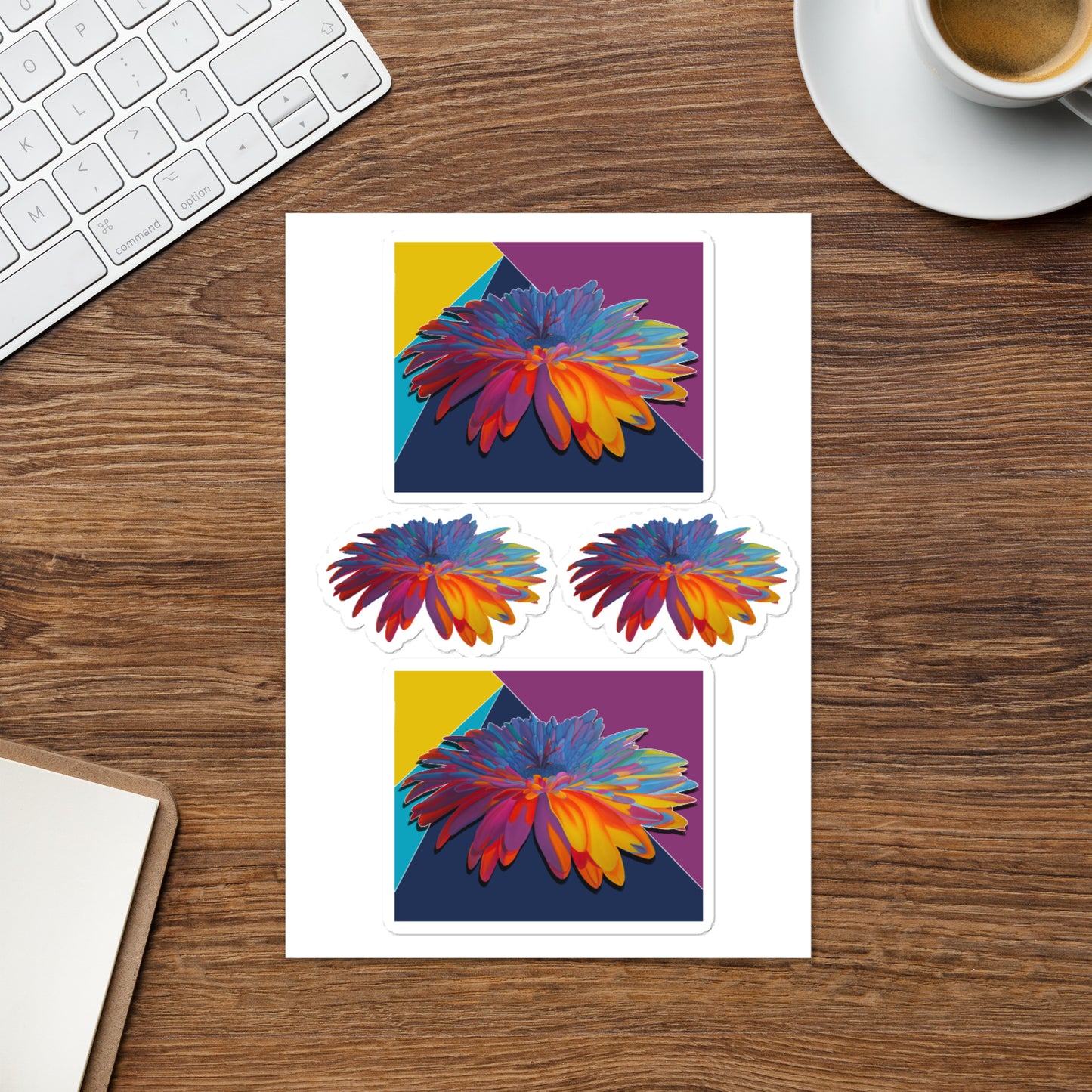 Colorburst Sunflower Sticker Sheet