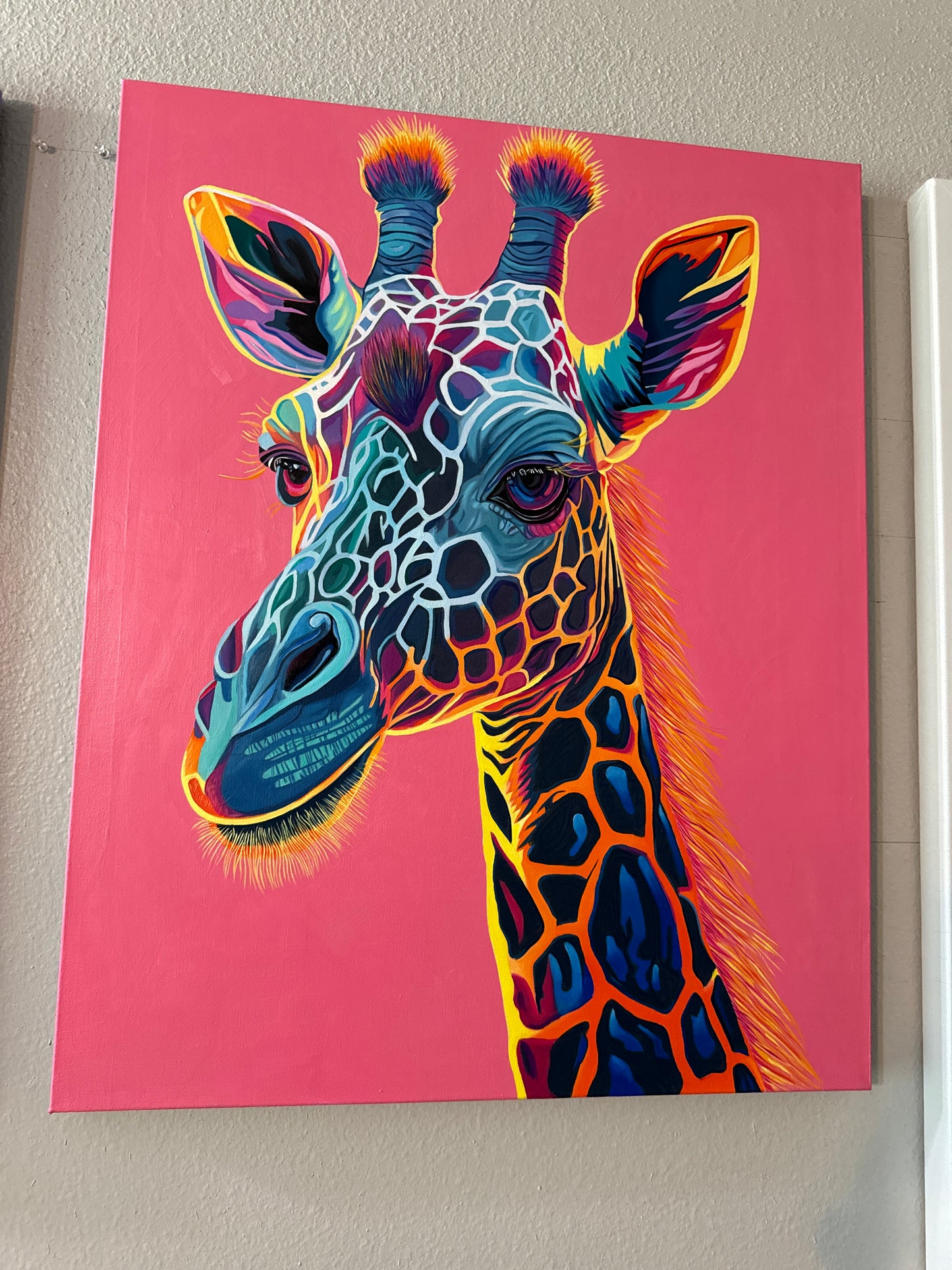 Geoffrey Giraffe Original Painting