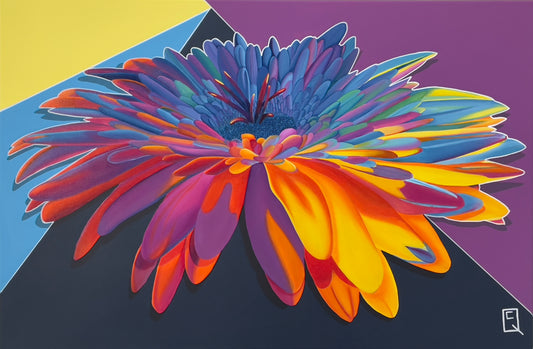 Colorburst Sunflower Original Painting