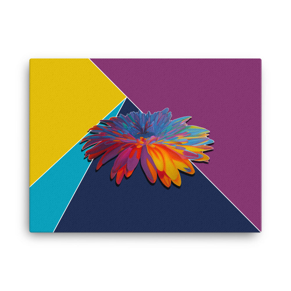 Colorburst Sunflower Canvas Print